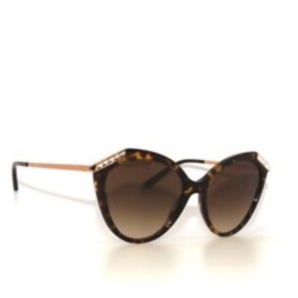 Tiffany & Co 4173 80153B 55 Havana Brown Gradient Sunglasses TF4173B - Picture 3 of 4